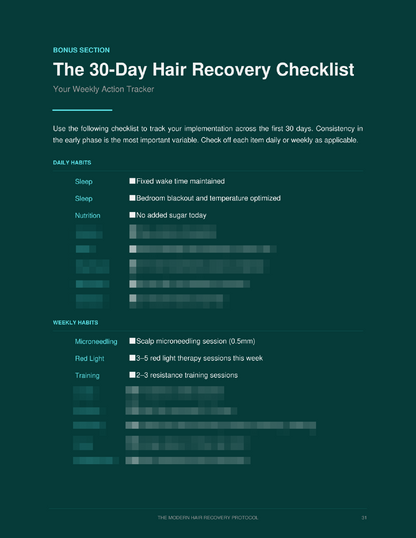 The Modern Hair Recovery Protocol